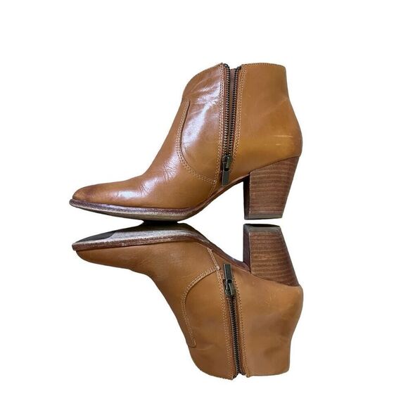 Frye Jennifer Belted Bootie 6.5 Brown Leather - Picture 9 of 13